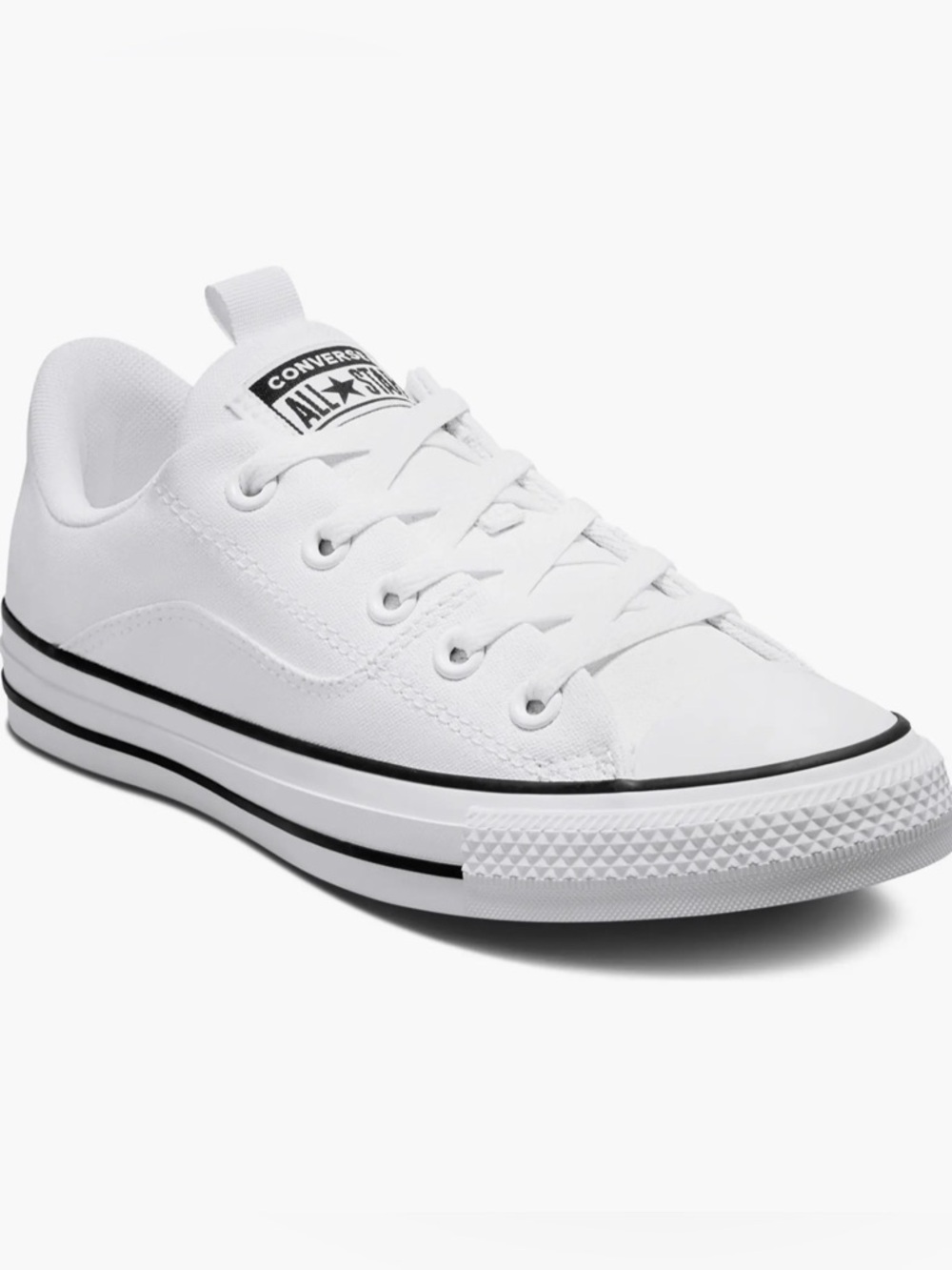 Converse Chuck Taylor All Star Rave Low Top Sneakers White Size 7.5 Pre-Owned